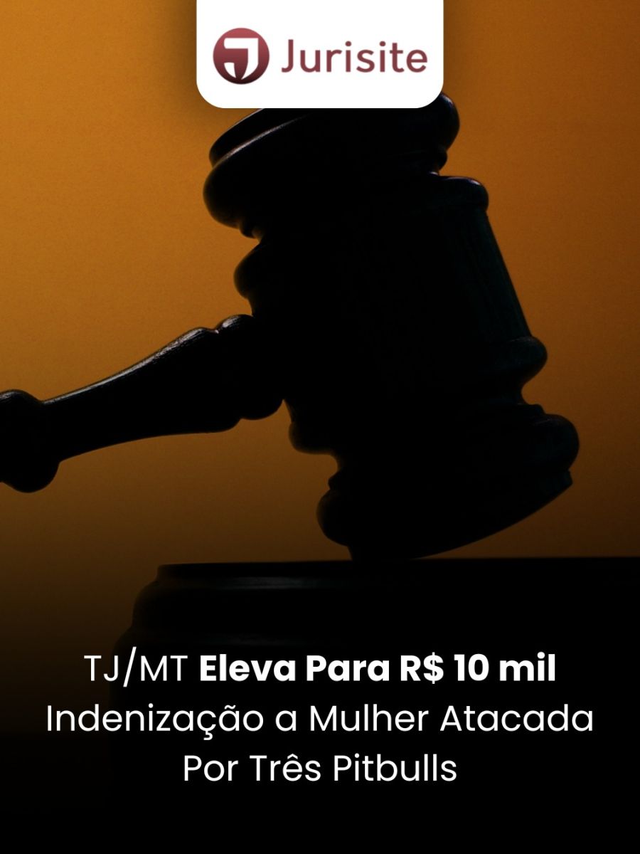 TJ/MT Eleva para R$ 10 Mil Indenização a Mulher Atacada por Três Pitbulls