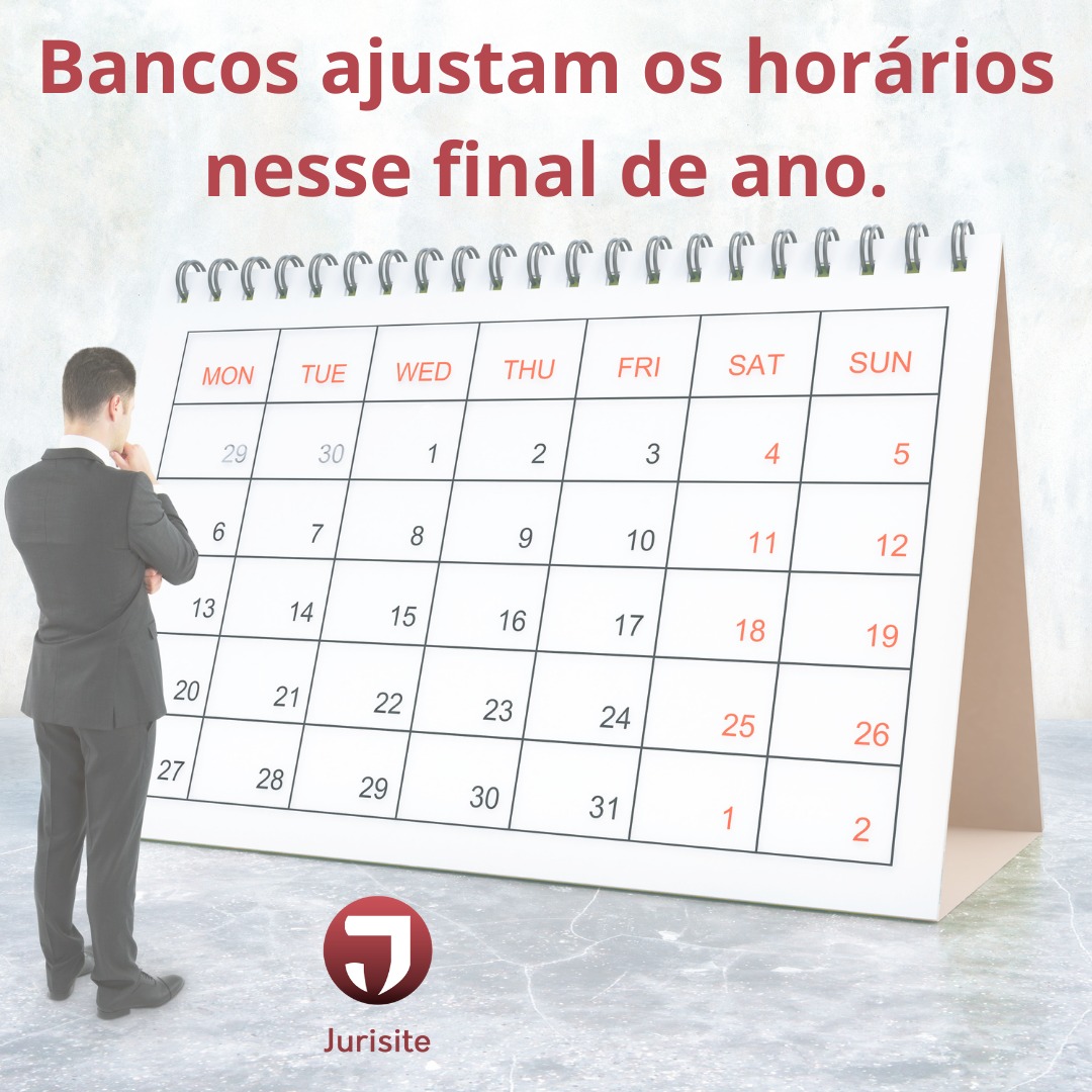 Bancos ajustam os horários nesse final de ano.